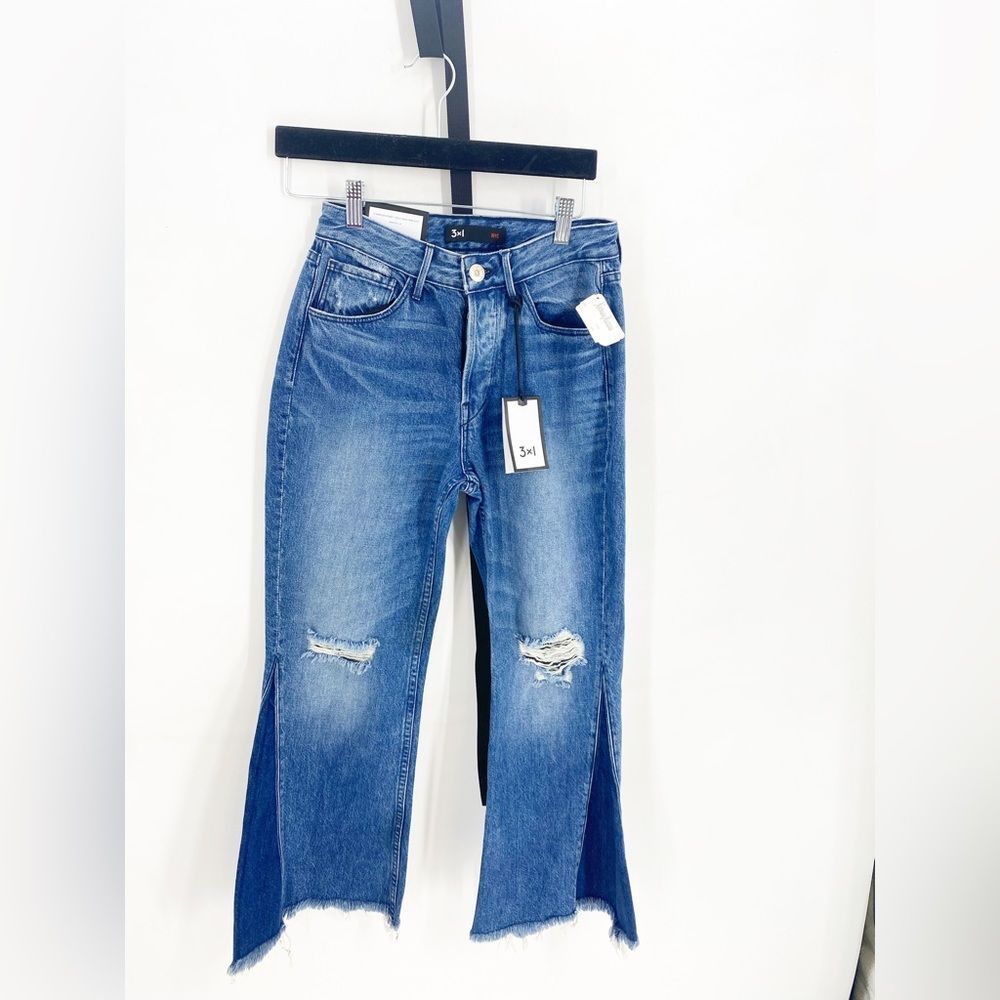 3x1 NWT Higher Ground Gusset Vasto Cropped Jeans sz24 - Picture 11 of 11